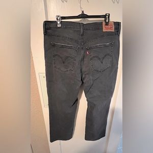 Levi’s Wedgie Straight, Women’s 18W. Distressed Black Denim, Button Fly